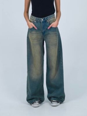 “Vintage” Washed Baggy Jeans