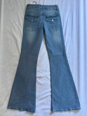 “Blue Flared Jeans”