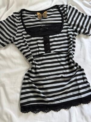 “Striped y2k Top”