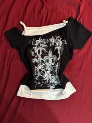 Cold Shoulder y2k Top
