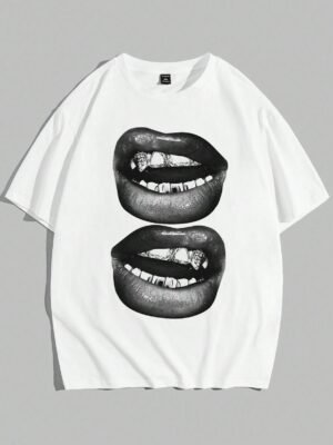 “Lips” Oversized Graphic Tee Oversized
