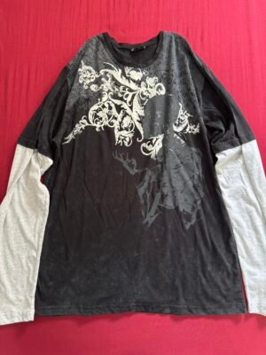 “Skull Layered T-shirt”